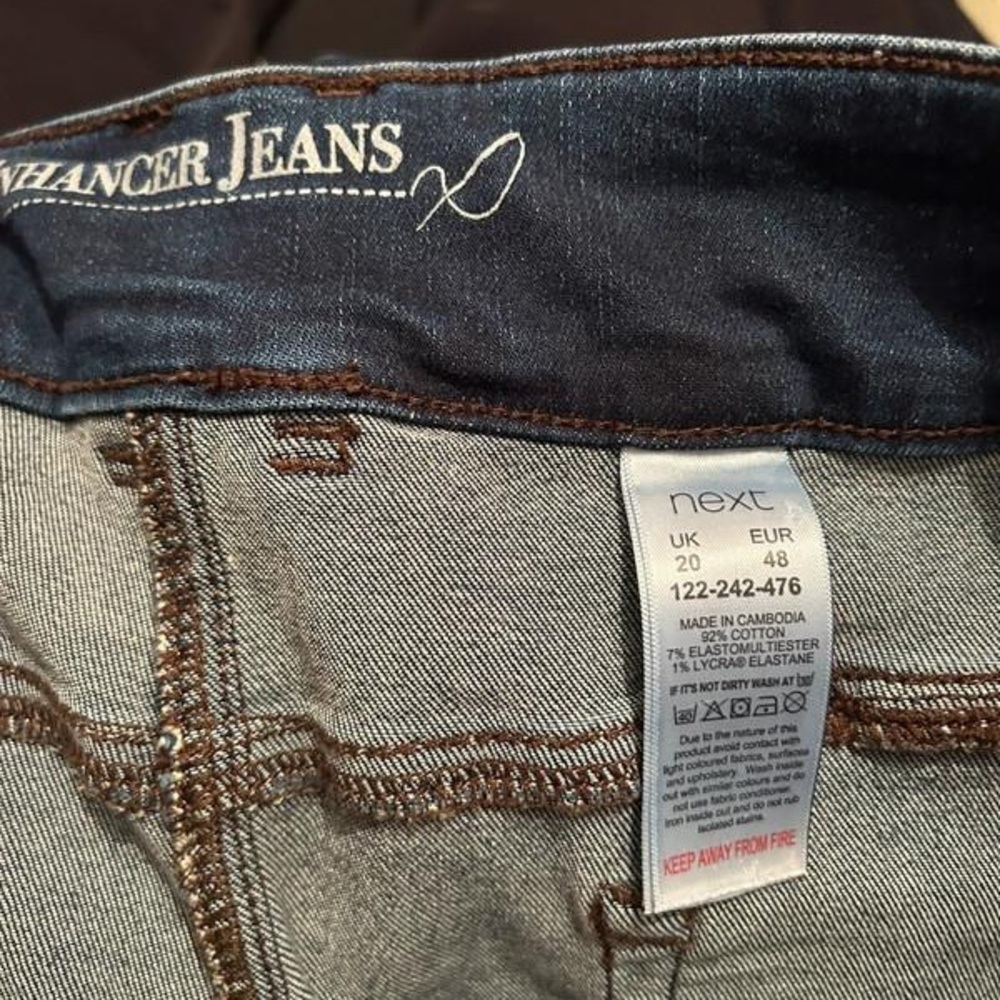 Black GarmentWomen’s Next blue enhancer jeans size 20